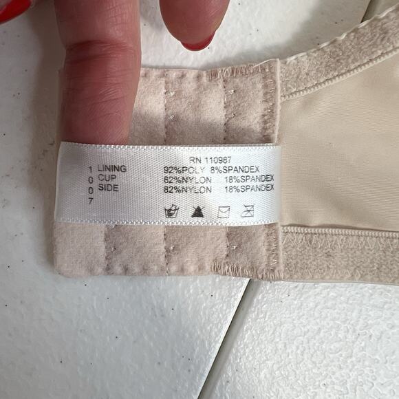 Liz & Co 40DD Bra Gentle Lift Unlined Underwire Beige Tan Adjustable Strap 16411 - Picture 14 of 15